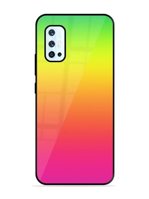 Rainbow Gradient Glossy Soft Edge Case for Vivo V17 Chachhi