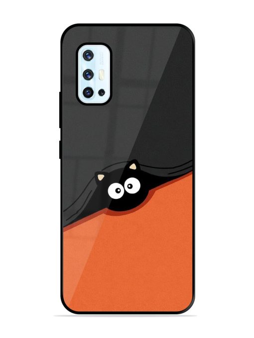 Peek-A-Boo Kitty Glossy Soft Edge Case for Vivo V17 Chachhi