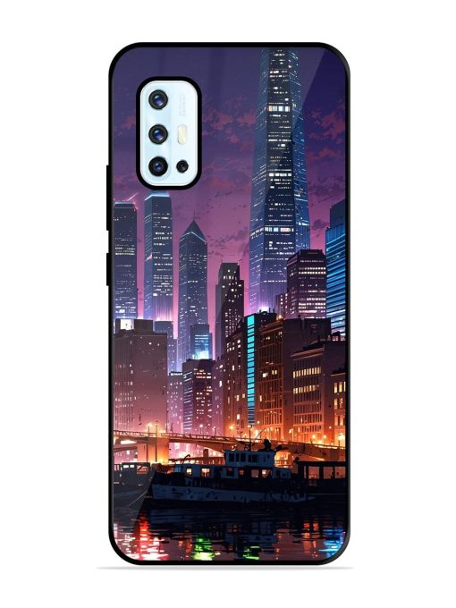 Neon Nightscape Glossy Soft Edge Case for Vivo V17 Chachhi