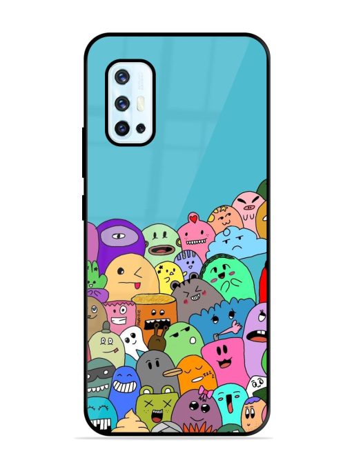 Monster Mash Glossy Soft Edge Case for Vivo V17 Chachhi