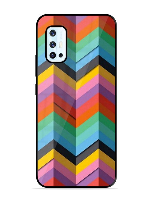 Colorful Zigzag Glossy Soft Edge Case for Vivo V17 Chachhi