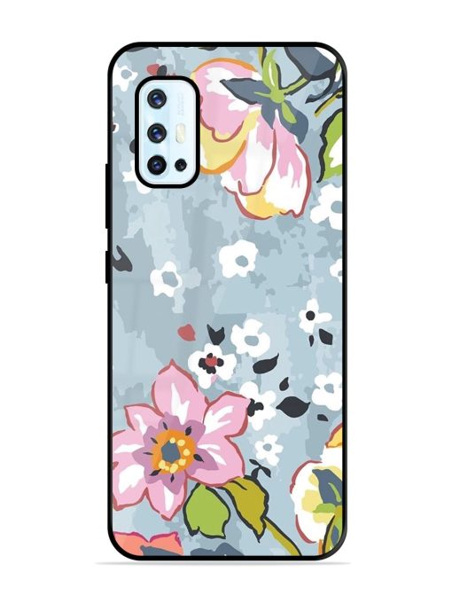 Floral Fantasy Glossy Soft Edge Case for Vivo V17 Chachhi