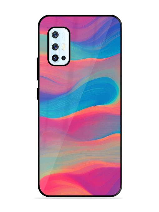 Wavy Wonder Glossy Soft Edge Case for Vivo V17 Chachhi