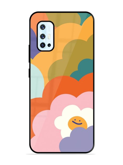 Happy Flower Power Glossy Soft Edge Case for Vivo V17 Chachhi