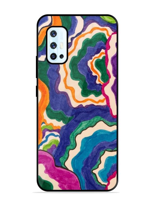 Wavy Wonder Glossy Soft Edge Case for Vivo V17 Chachhi