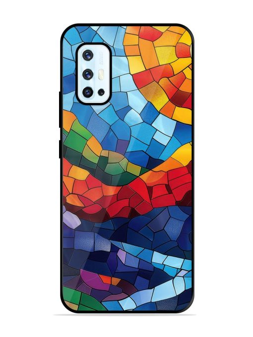 Mosaic Sunset Glossy Soft Edge Case for Vivo V17 Chachhi