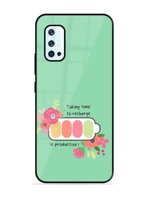 Recharge And Bloom Glossy Soft Edge Case for Vivo V17 Chachhi