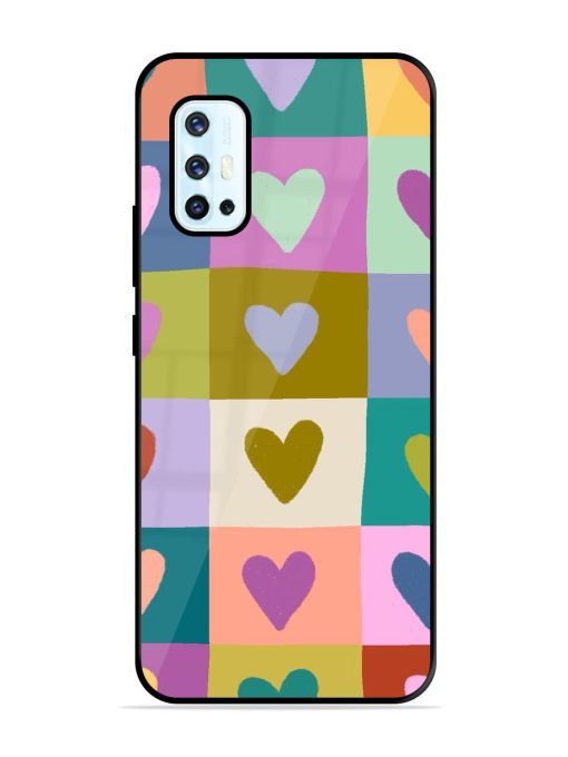 Box Of Hearts Glossy Soft Edge Case for Vivo V17 Chachhi