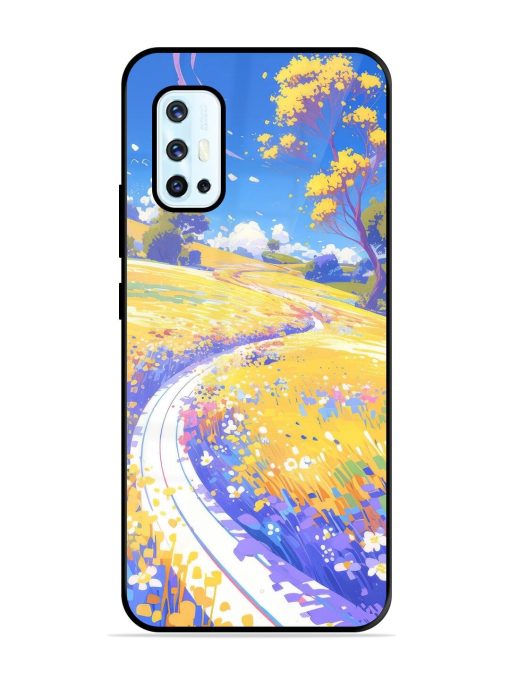 Vibrant Spring Meadow Glossy Soft Edge Case for Vivo V17 Chachhi