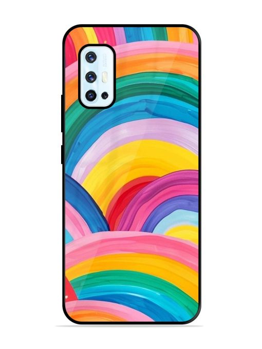 Rainbow Cascade Glossy Soft Edge Case for Vivo V17 Chachhi