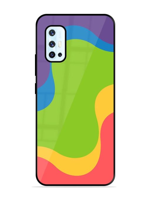 Wavy Rainbow Wonderland Glossy Soft Edge Case for Vivo V17 Chachhi