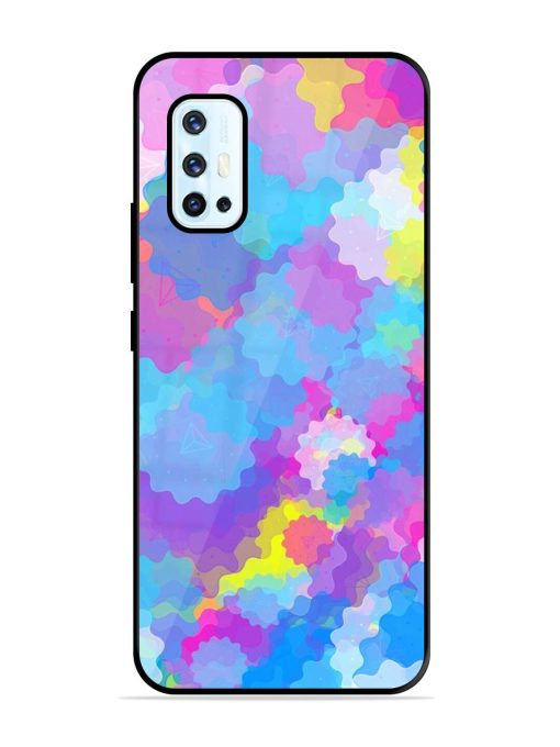 Psychedelic Cloud Burst Glossy Soft Edge Case for Vivo V17