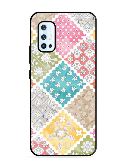 Patchwork Dreamscape Glossy Soft Edge Case for Vivo V17 Chachhi