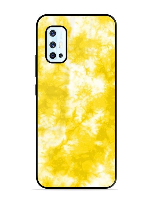 Golden Tie-Dye Twirl Glossy Soft Edge Case for Vivo V17 Chachhi