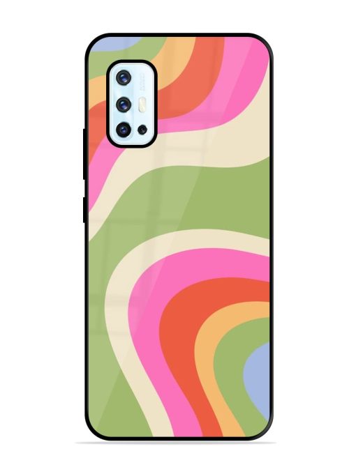 Wavy Rainbow Wonderland Glossy Soft Edge Case for Vivo V17 Chachhi