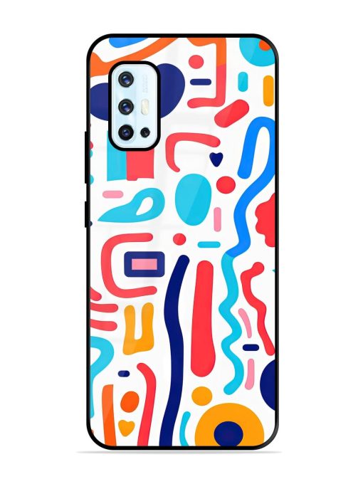 Whimsical Doodle Chaos Glossy Soft Edge Case for Vivo V17 Chachhi