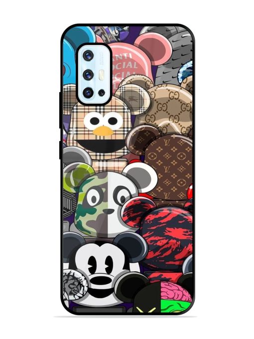 Streetwear Bearbrick Extravaganza Glossy Soft Edge Case for Vivo V17 Chachhi