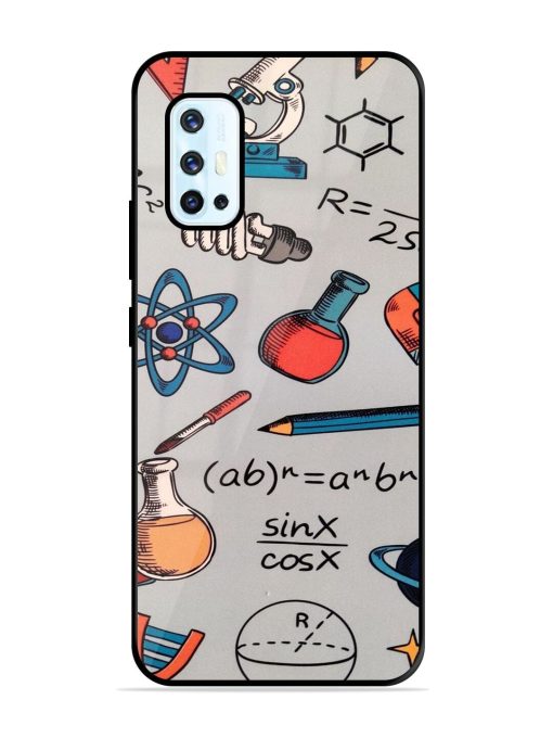 Science Doodle Delight Glossy Soft Edge Case for Vivo V17 Chachhi