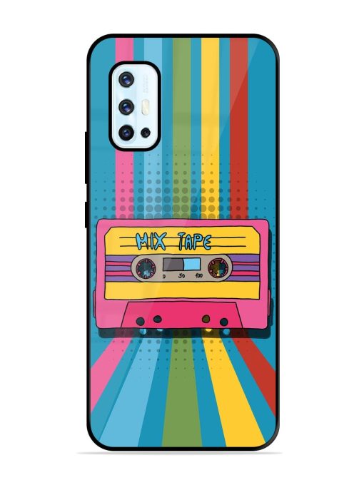 Retro Cassette Tapes Glossy Soft Edge Case for Vivo V17 Chachhi