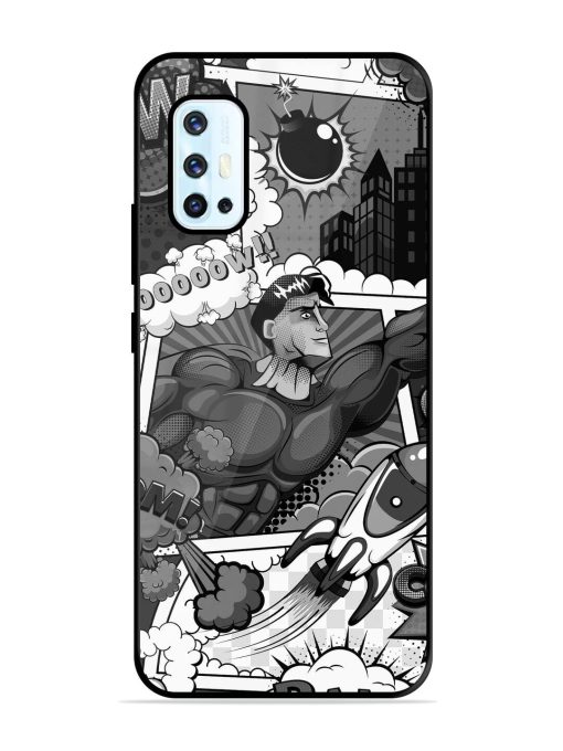 Comic Book Chaos Glossy Soft Edge Case for Vivo V17 Chachhi