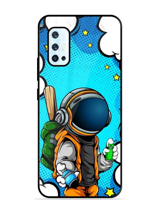 Space Graffiti Artist Glossy Soft Edge Case for Vivo V17 Chachhi