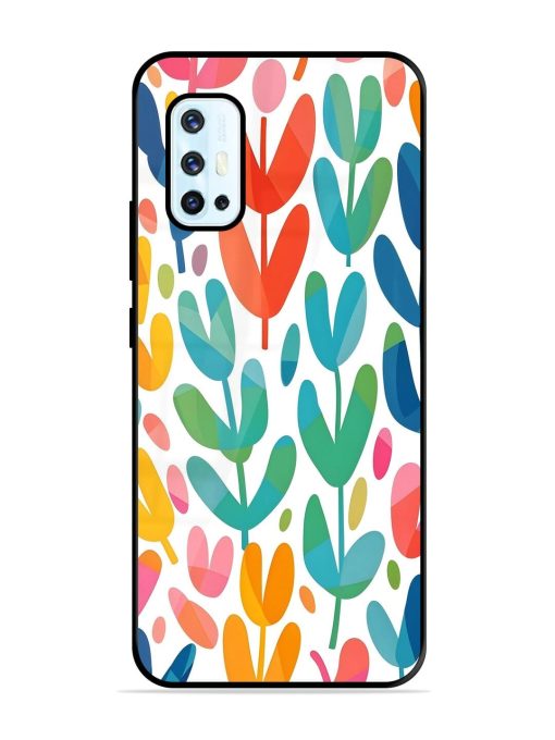 Rainbow Of Blooms Glossy Soft Edge Case for Vivo V17 Chachhi