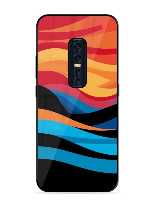 Blazing Currents Glossy Soft Edge Case for Vivo V17 Pro Chachhi