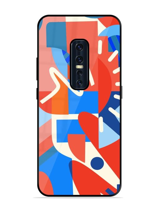 Abstract Harmony Glossy Soft Edge Case for Vivo V17 Pro Chachhi