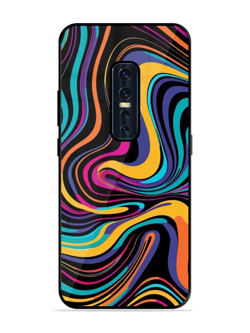 Psychedelic Swirl Glossy Soft Edge Case for Vivo V17 Pro Chachhi