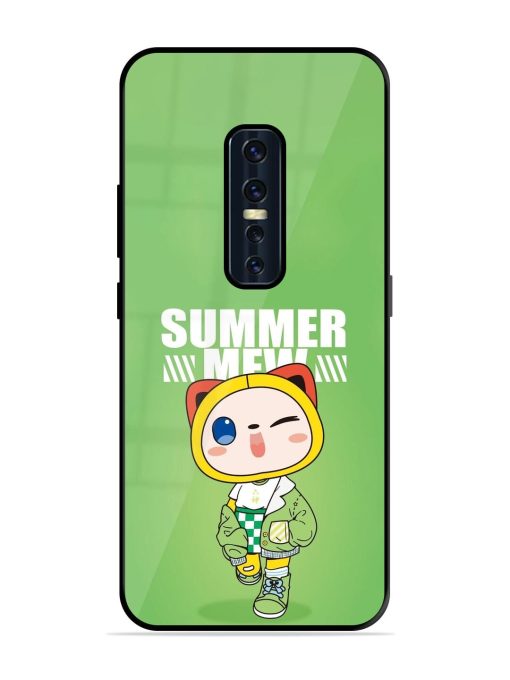 Purrfect Summer Glossy Soft Edge Case for Vivo V17 Pro Chachhi