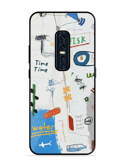 Mind Map Madness Glossy Soft Edge Case for Vivo V17 Pro Chachhi