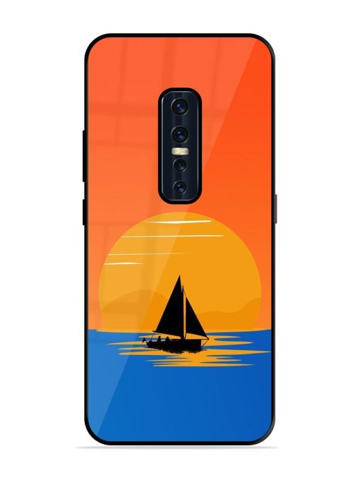 Sunset Sail Glossy Soft Edge Case for Vivo V17 Pro Chachhi