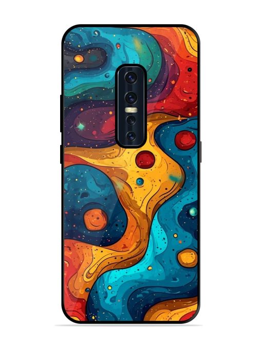 Cosmic Swirl Glossy Soft Edge Case for Vivo V17 Pro Chachhi