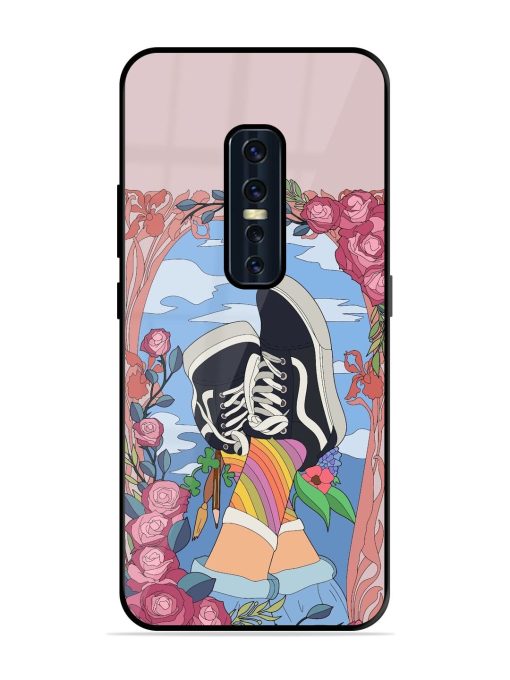 Floral Fantasy Glossy Soft Edge Case for Vivo V17 Pro