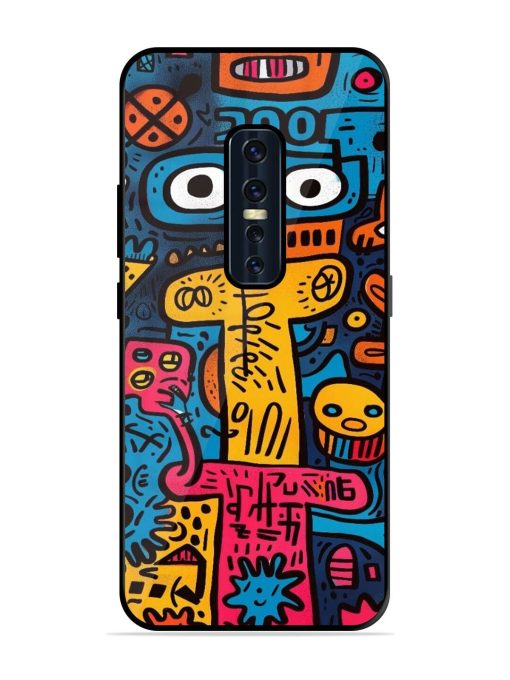 Doodletopia Glossy Soft Edge Case for Vivo V17 Pro Chachhi