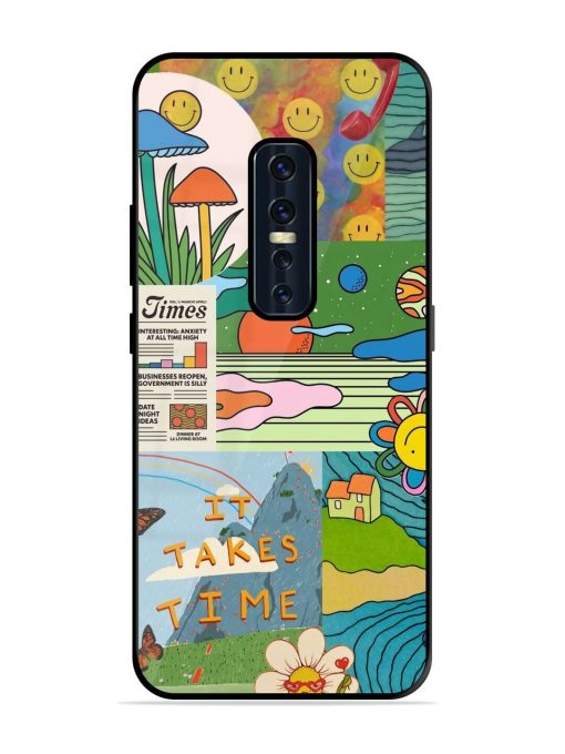 Groovy Vibes Glossy Soft Edge Case for Vivo V17 Pro Chachhi