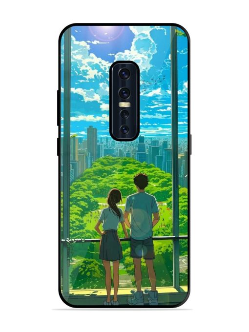 Cyberpunk Dreamscape Glossy Soft Edge Case for Vivo V17 Pro Chachhi