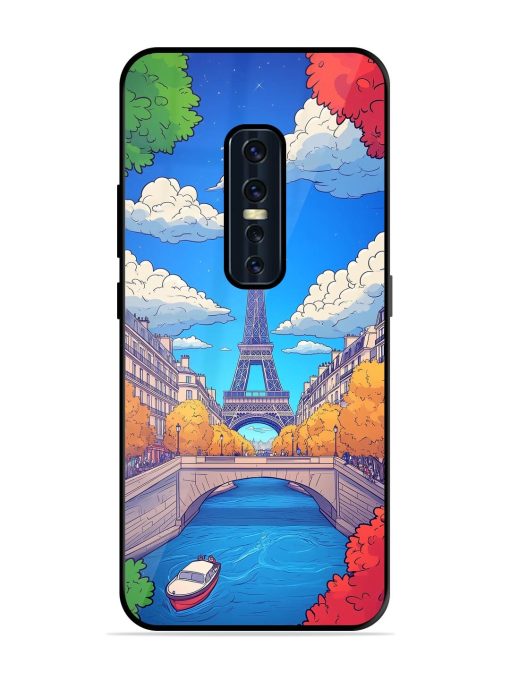 Parisian Panorama Glossy Soft Edge Case for Vivo V17 Pro