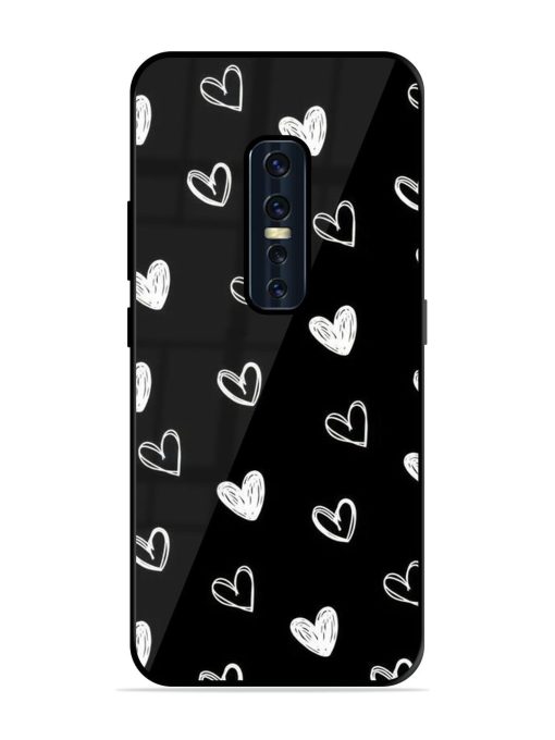 Scattered Hearts Glossy Soft Edge Case for Vivo V17 Pro Chachhi