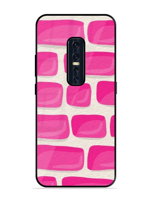 Pink Brick Wall Glossy Soft Edge Case for Vivo V17 Pro Chachhi