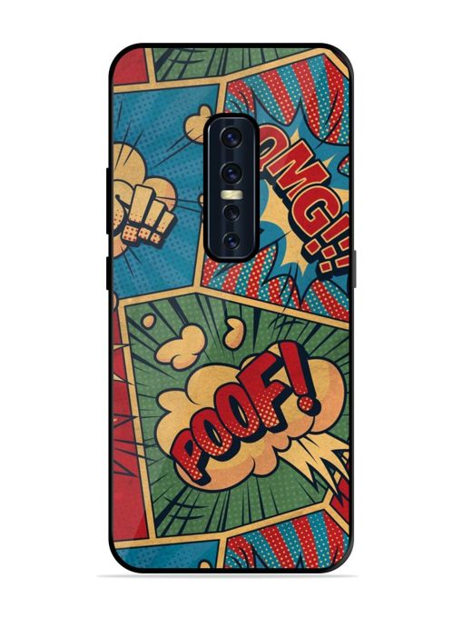 Comic Book Chaos Glossy Soft Edge Case for Vivo V17 Pro Chachhi