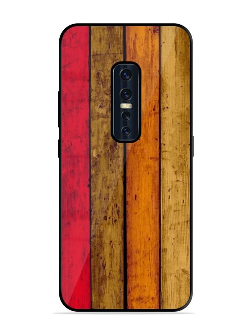 Colorful Woodgrain Glossy Soft Edge Case for Vivo V17 Pro Chachhi