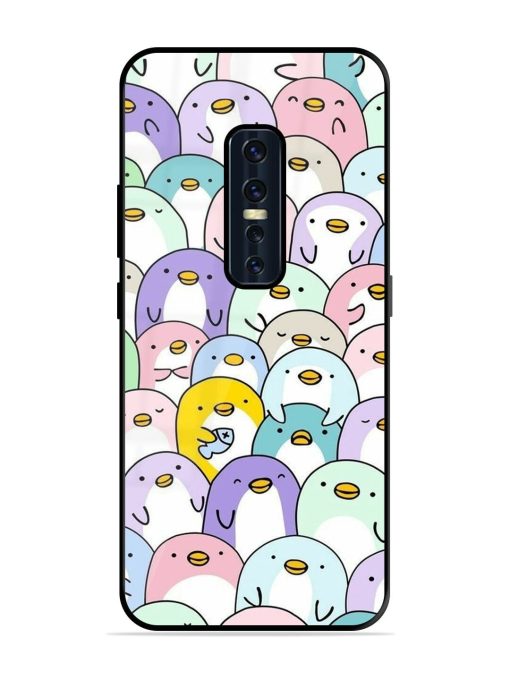 Penguin Party Glossy Soft Edge Case for Vivo V17 Pro Chachhi