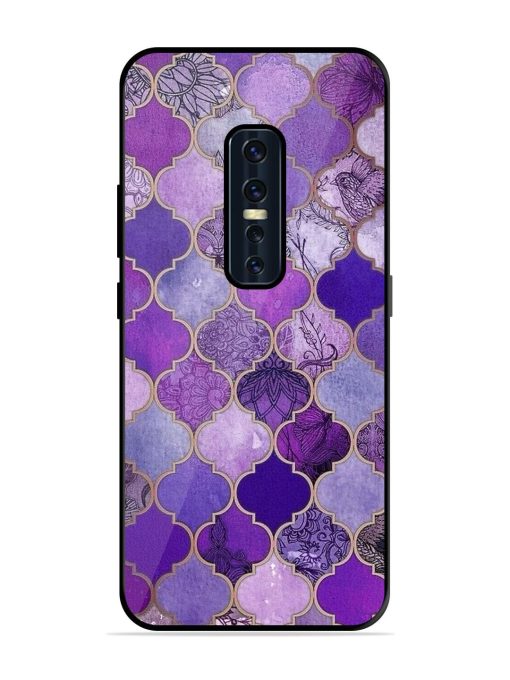 Purple Mosaic Magic Glossy Soft Edge Case for Vivo V17 Pro