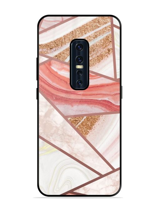 Rosy Mosaic Glossy Soft Edge Case for Vivo V17 Pro Chachhi