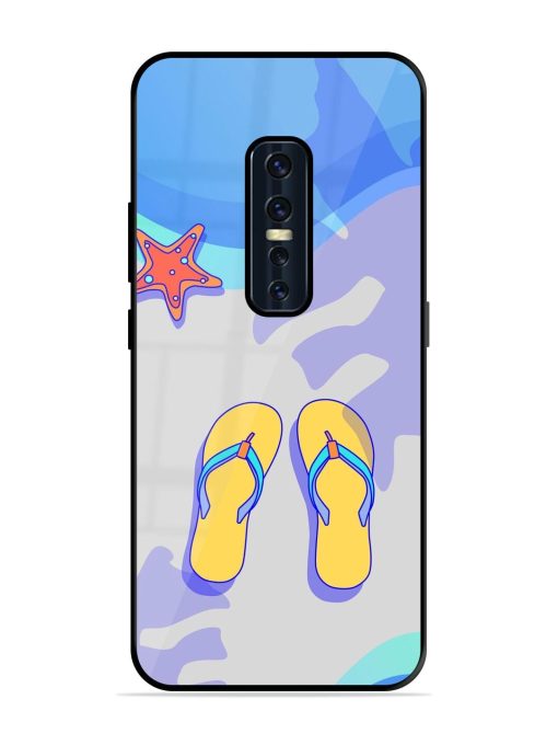 Sandy Toes And Salty Seas Glossy Soft Edge Case for Vivo V17 Pro Chachhi