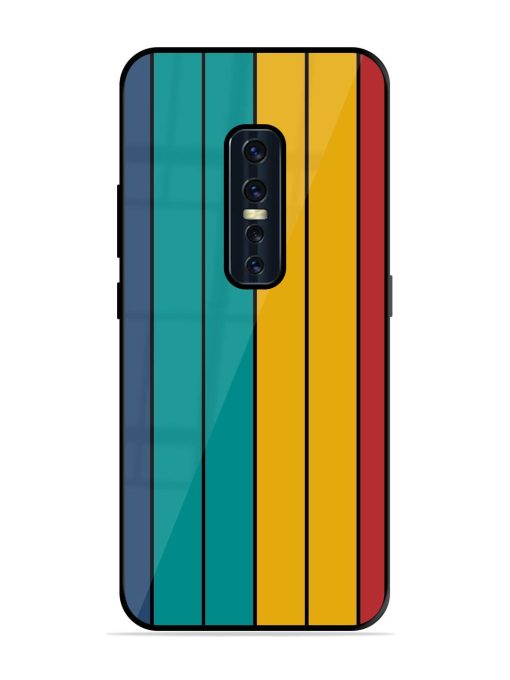 Retro Stripes Glossy Soft Edge Case for Vivo V17 Pro Chachhi