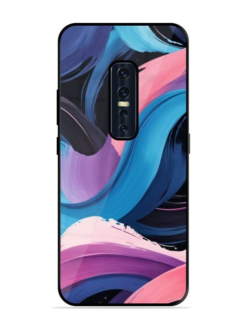 Whimsical Waves Glossy Soft Edge Case for Vivo V17 Pro Chachhi