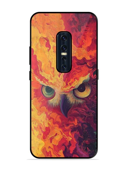 Fiery Owl Glossy Soft Edge Case for Vivo V17 Pro Chachhi