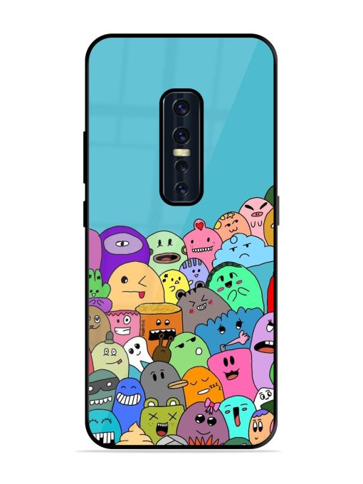 Monster Mash Glossy Soft Edge Case for Vivo V17 Pro Chachhi